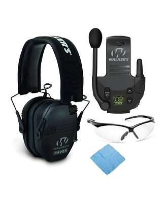 Walker's Razor Slim Electronic Muff (Black) Bundle