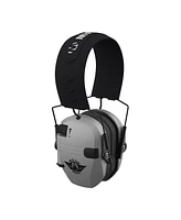 Walkers Razor Electric Slim Earmuffs (Gray) and Protective Glasses (2-Pack)