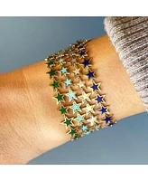 The Lovery Lapis Star Bracelet 14K Gold