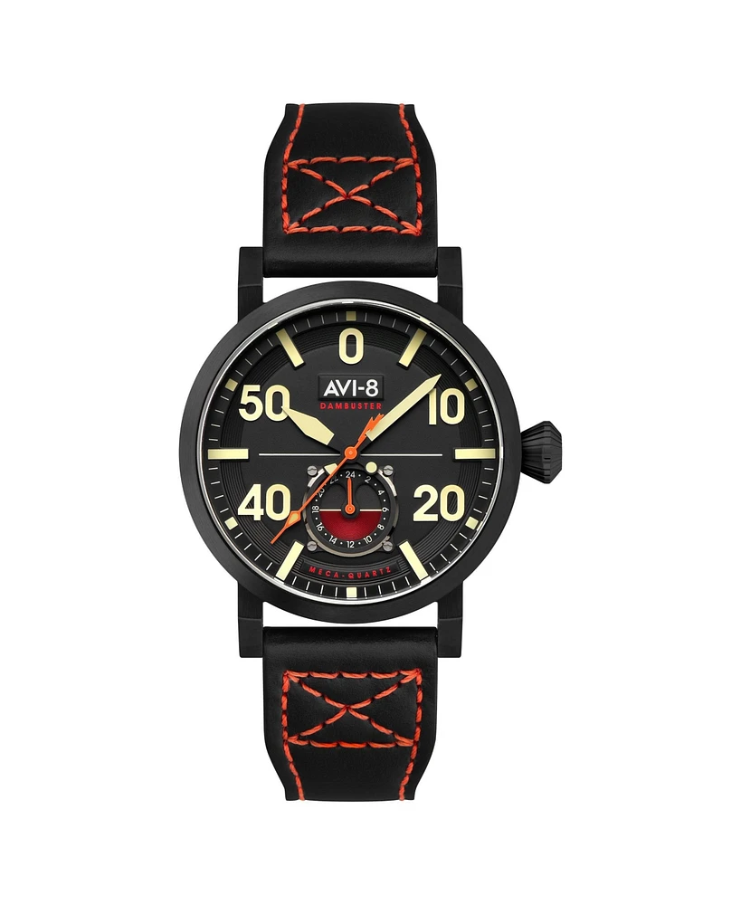 Avi-8 Men's Dambuster Chadwick Meca-Quartz Leather Strap Watch