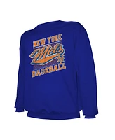 Stitches Men's Royal New York Mets Pullover Sweatshirt