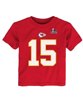 Nike Toddler Patrick Mahomes Red Kansas City Chiefs Super Bowl Lix Player Name Number T-Shirt