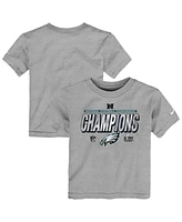 Nike Toddler Heather Gray Philadelphia Eagles 2024 Nfc Champions Locker Room Trophy Collection T-Shirt