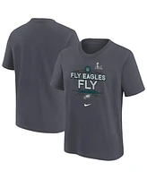 Nike Big Boys and Girls Anthracite Philadelphia Eagles Super Bowl Lix Local T-Shirt