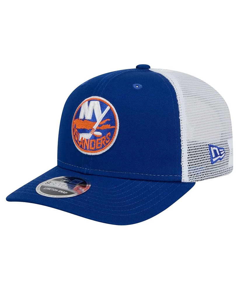 New Era Men's Royal/White New York Islanders Core Trucker 9SEVENTY Stretch-Snap Hat