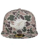 New Era Men's Camo Miami Dolphins Geo 59FIFTY Fitted Hat