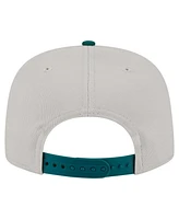 New Era Men's Stone/Green New York Jets Athletic Golfer Snapback Hat