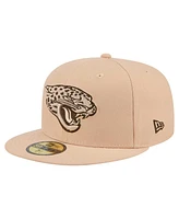 New Era Men's Tan Jacksonville Jaguars Candied Pecan 59FIFTY Fitted Hat