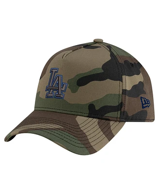 New Era Men's Camo Los Angeles Dodgers Woodland Team Pop 9FORTY A-Frame Adjustable Hat