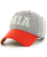 '47 Brand x Stoney Clover Lane Men's and Women's Gray/Orange Miami Dolphins Block Clean Up Adjustable Hat