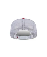 New Era Men's Red Los Angeles Angels Team Horizon 9FIFTY A-Frame Trucker Snapback Hat