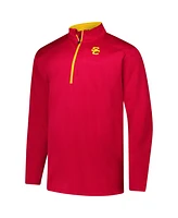 Fanatics Men's Cardinal Usc Trojans Big Tall Defender Quarter-Zip Top