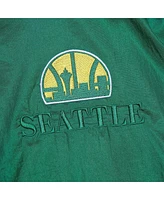 Mitchell & Ness Men's and Women's Kelly Green Seattle Supersonics Hardwood Classics Team Og 3.0 Anorak Half-Zip Windbreaker Jacket