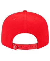 New Era Men's Red Houston Rockets Sport Night Team Shadow 9FIFTY Snapback Hat