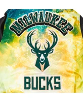 Pro Standard Men's Black Milwaukee Bucks Sublimated Satin Full-Snap Jacket