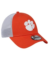 New Era Men's Orange Clemson Tigers Trucker 9FORTY Adjustable Hat