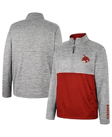 Colosseum Men's Gray Texas State Bobcats John Half-Zip Jacket