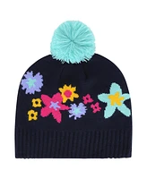 '47 Brand Big Girls Navy Toronto Blue Jays Buttercup with Pom Knit Beanie Hat