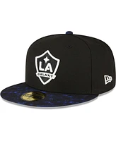 New Era Men's Black La Galaxy 59FIFTY Fitted Hat