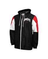 Mitchell & Ness Men's Black Ohio State Buckeyes Throw It Back Full-Zip Windbreaker Jacket