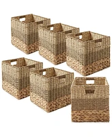 Casafield 10.5" x 10.5" Mixed Weave Storage Baskets