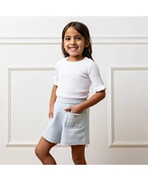 Hope & Henry Girls' Organic French Terry Pull-On Short