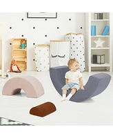 3-Piece Toddlers Climbing Toys Indoor Soft Play Equipment Playset Safe and Fun Foam Activity Set