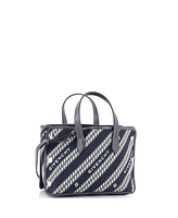 Pre-Owned Givenchy Mini Bond Shopper Tote Logo Jacquard Canvas
