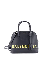 Pre-Owned Balenciaga Logo Ville Bag Leather