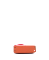Pre-Owned Hermes 20 Kelly Mini Ii Amazone Handbag Brown Chevre Mysore with Palladium Hardware