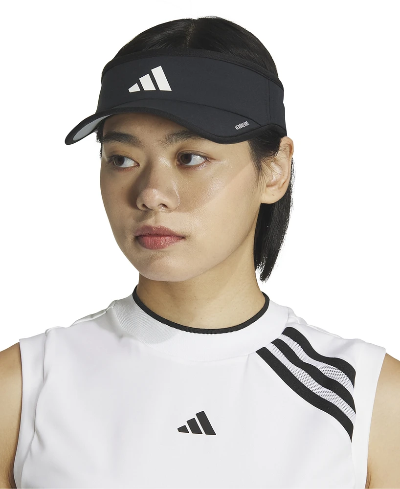 adidas Women's Superlite 3 Stripe Adjustable Visor