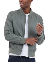 Lucky Brand Men's Garment-Dyed Full-Zip Bomber Jacket