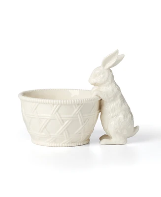 Lenox Wicker Creek Bunny Candy Dish