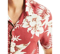 Nautica Men's Printed Tropical Button-Up Camp Shirt
