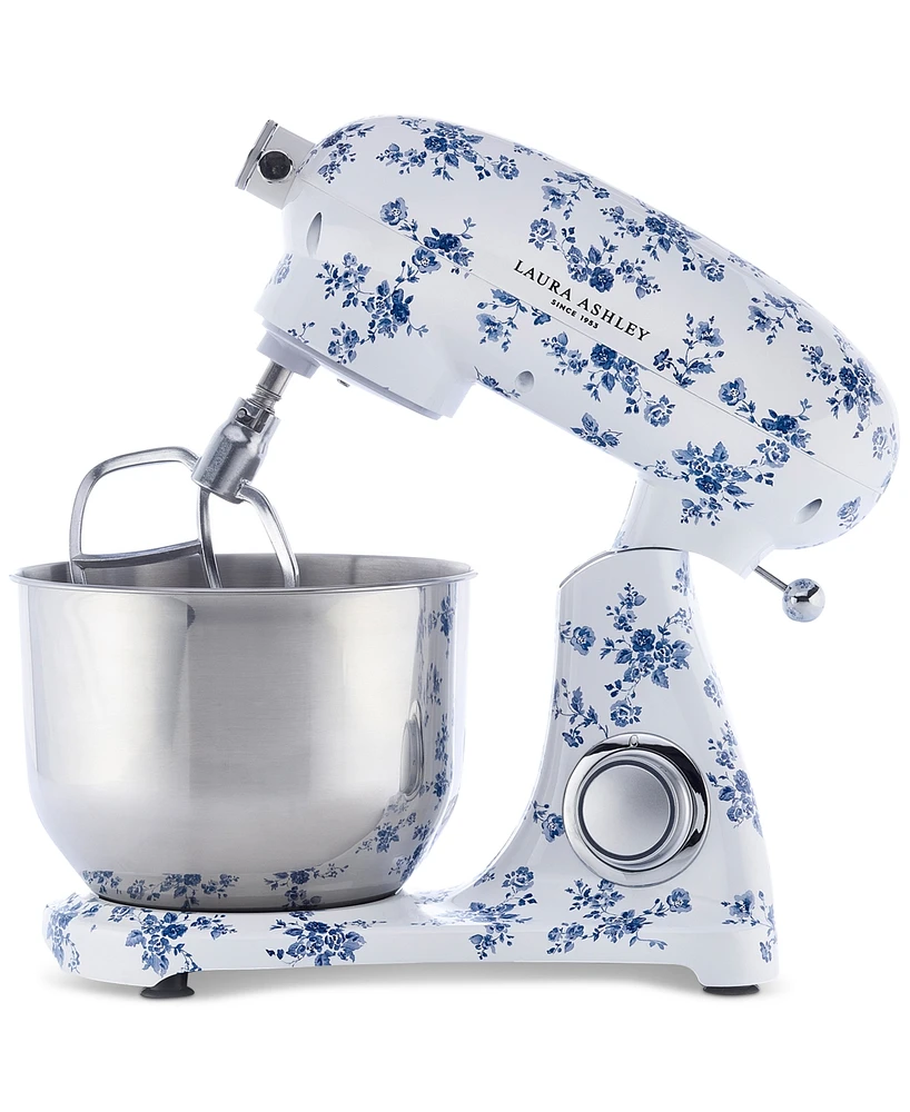 Laura Ashley Floral-Print 6L 6-Speed Die-Cast Stand Mixer