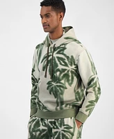 A|X Armani Exchange Men's Long Sleeve Palm Tree Print Hoodie