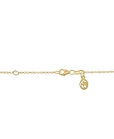 Effy Sapphire (2-1/3 ct. t.w.) & Diamond (3/8 ct. t.w.) Baguette Knot 18" Pendant Necklace in 14k Gold