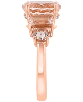 Effy Morganite (4 ct. tw.) & Diamond (1/20 ct. t.w.) Ring in 14k Rose Gold