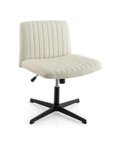 Criss Cross Legged Office Chair Ergonomic Mid Back Computer Desk