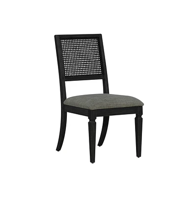 Liberty Furniture, Panel Back Side Chair (Rta), Blackstone Finish