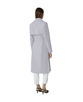 Soia & Kyo Womens Dimitra Relaxed-Fit Belted Trench With Shirt Collar