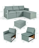 Convertible L-Shaped Sectional Sofa Couch with Reversible Chaise Versatile and Comfortable Seating for Living Room