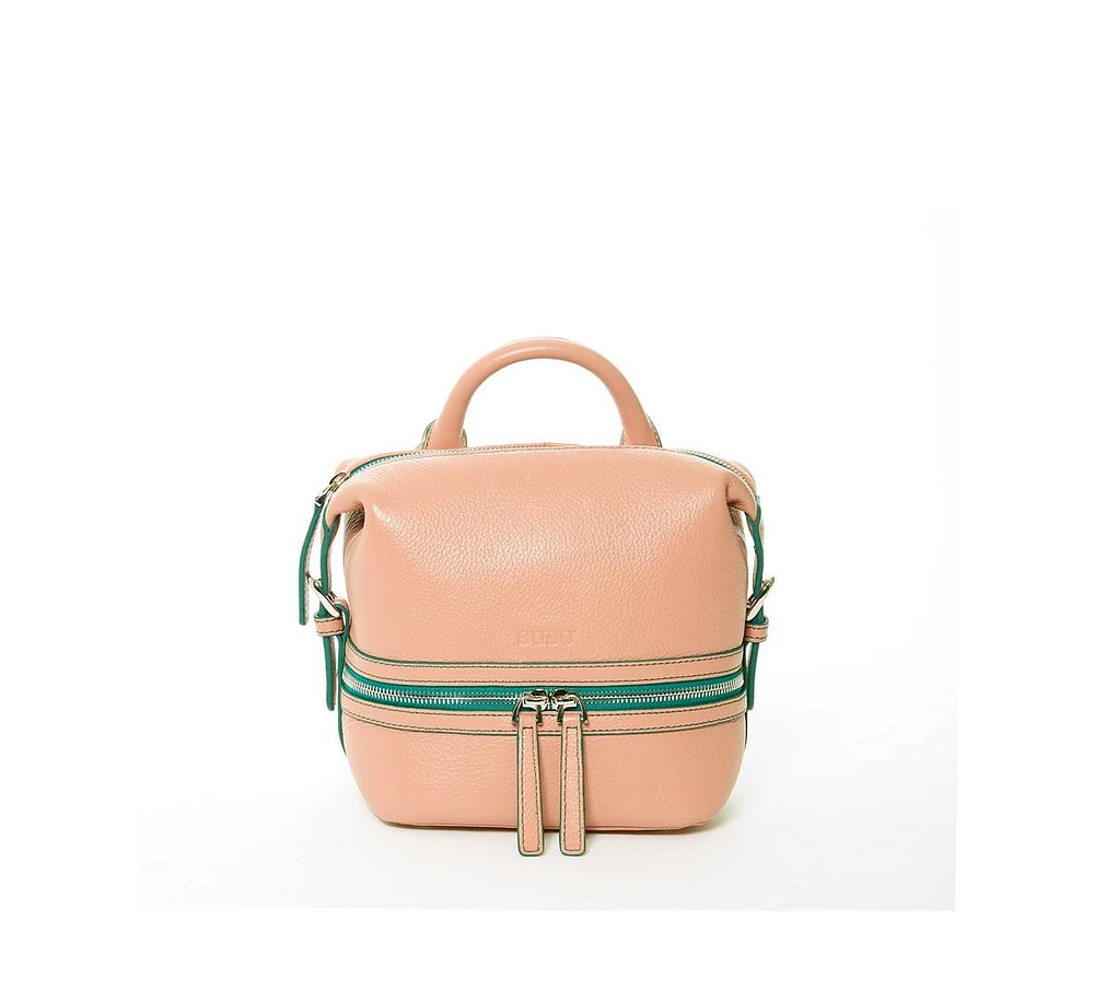 Susu The Ashley Pink Leather Backpack Purse