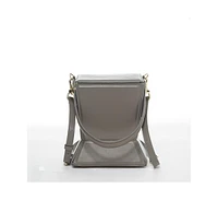Susu Cream Leather Bucket Bag Off White Unique Leather Crossbody Purse Women's Handbag