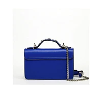 Susu The Hollywood Studded Leather Crossbody Bag Cobalt Blue