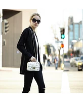 Susu The Hollywood White Leather Crossbody Bag