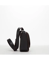 Susu The Sarah Black Leather Saddle Bag