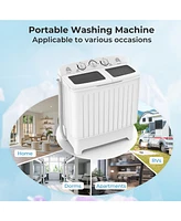 20 lbs Portable Washing Machine with Built-in Gravity Drain