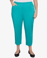 Alfred Dunner Plus Nantucket Tailored Tulip Hem Capris Pants