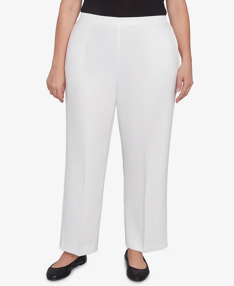 Alfred Dunner Plus Estate of Mind Pull-On Short Length Pants